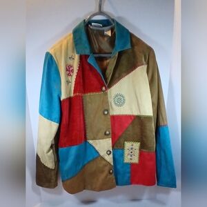 Koret Colorful Patchwork Women's Blazer